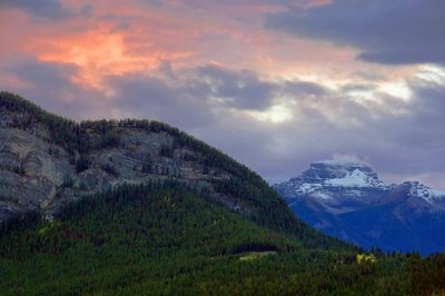 Canadian Rockies at Sunset 17119v2