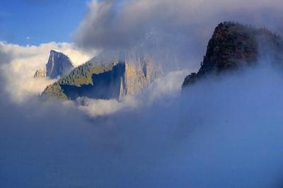 Yosemite Valley Shrouded in Clouds 22891