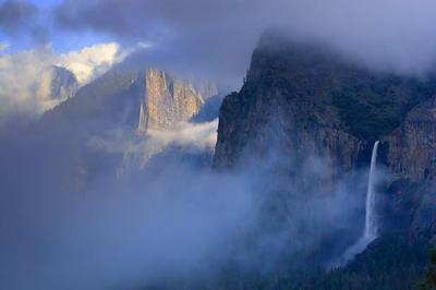 Yosemite Valley Shrouded in Clouds 22880