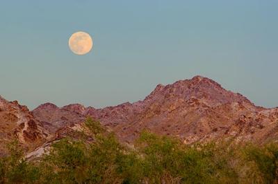 Moon Over The Cargo Muchacho Mountains