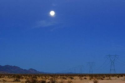 Moon Over The Sonoran Desert