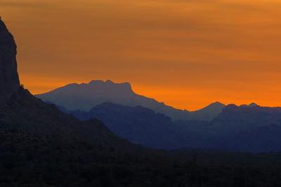 Superstition Mountains At Sunrise3