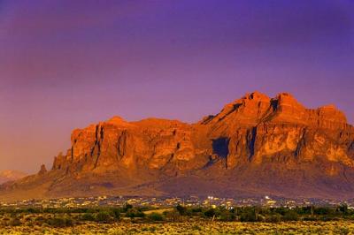Superstition Mountain In Sunset2