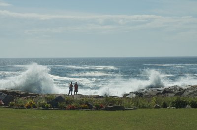 Hurricane Bill works up a little surf.