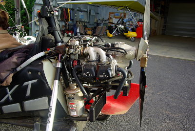 Tablelands - 40 Jaques Plantation Mareeba - Microlight Engine.JPG