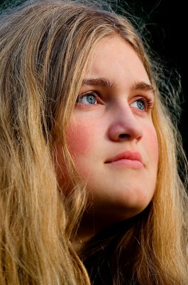 Winter light on Amanda November 22
