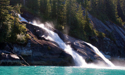 Drive up waterfall