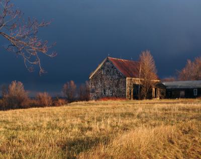 Barn Before Storm