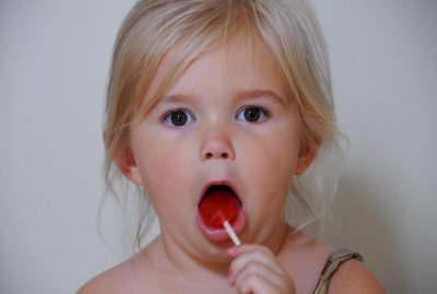Sophia's Red Lollipop