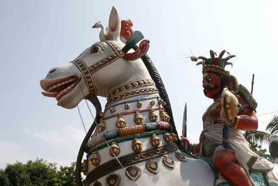 Ayyanar, a Powerful Village God in Tamil Nadu, India.