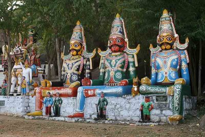 Huge Karuppusami statues at a temple in Mallur near Salem. http://www.blurb.com/books/3782738