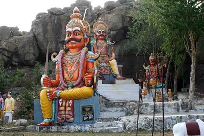 Huge Karuppusami statues at a temple in Mallur near Salem. http://www.blurb.com/books/3782738