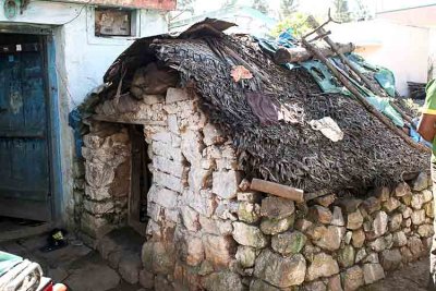 Former kitchen in Thalai Solai, near Yercaud.