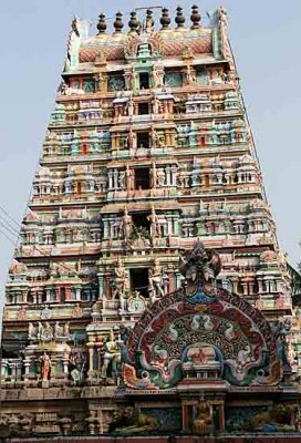 Thiruvakkarai Vakkrakali Amman Temple in Tamil Nadu, India