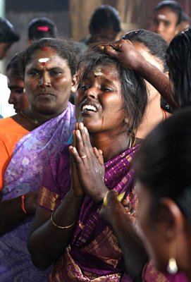 Devotee looking for help in an Amman temple in Tamil Nadu. http://www.blurb.com/books/3782738