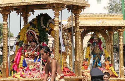 Temple festival in Chidambaram, Tamil Nadu.