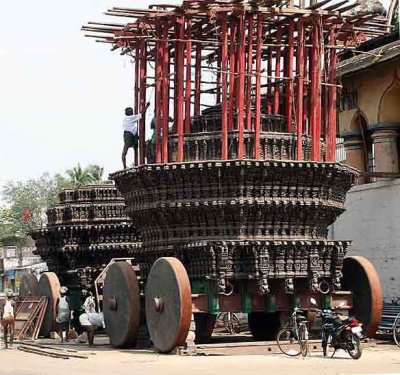 Temple chariot in Chidambaram, Tamil Nadu.