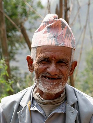 Man near Nagarkot, Nepal.