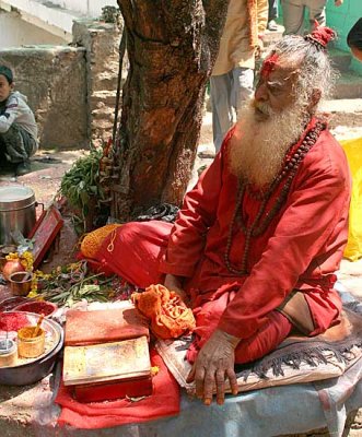 Saddhu at Dakshinkali temple, Nepal.