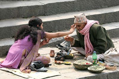 Ceremony at Pashupatinath, Nepal.