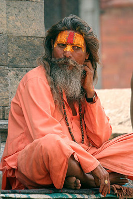 Saddhu at Pashupatinath, Nepal.