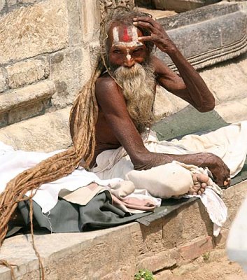 Saddhu at Pashupatinath, Nepal.