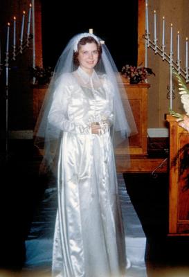 Susan in Wedding Dress - 7-26-1950