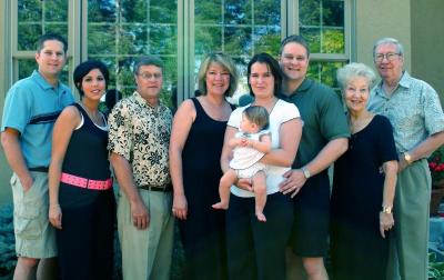 Lake Family w Alexandra on Her Baptism Day