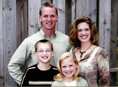 The Myers Family from Linn Grove, Ia -2005 - Stephen, Wendy, Jacob and Emma - Photo Contributed