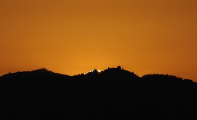Sunrise over Lick Observatory