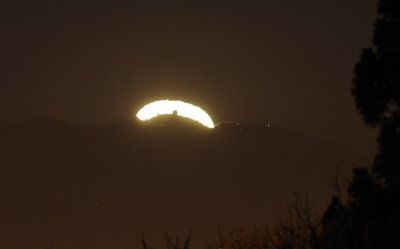 Moon Rise behind Lick Observatory
