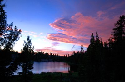 Showers Lake sunset