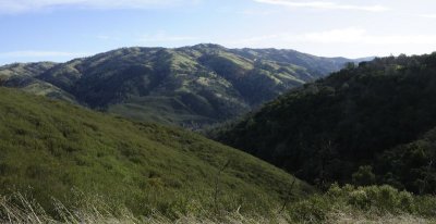 Looking back from the trail