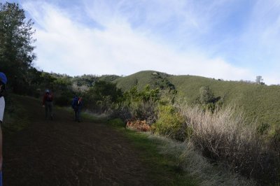 Starting our climb on the Ohlone Wilderness Trail