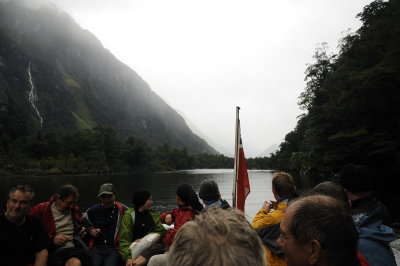 On the ferry from Sandfly Point to Milford Sound