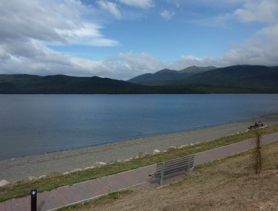 Last view of Lake Te Anau