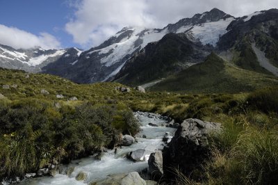 Mount Cook Glacier Stream