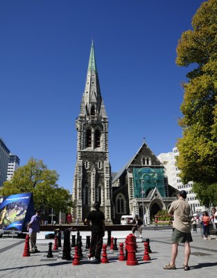 Playing Chess at the Cathedral Square