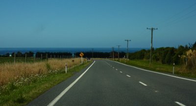 The Pacific Ocean as we drive to Picton