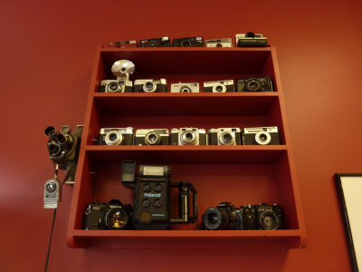 Old Cameras in our breakfast spot