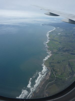 Flying over Santa Cruz