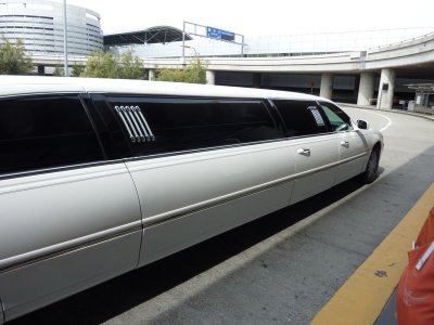 The stretch Limo picking us up