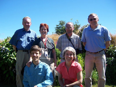 Group shot at Roger's cottage