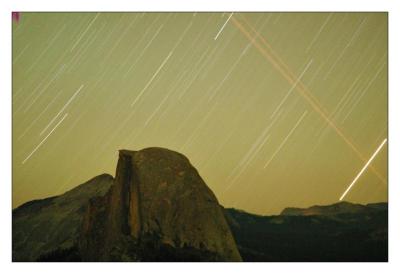 Star trails over Half Dome