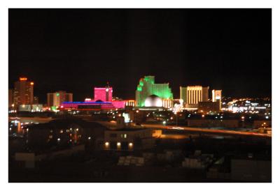 Scenic view of Reno From the Holiday Inn