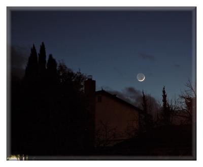 Young  Moon Setting