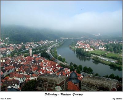 September 2000 - View of the Main River - Wertheim, Germany
