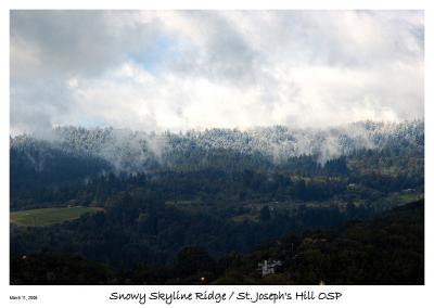 Snowy Skyline Ridge