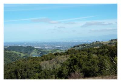 A view of the Santa Clara Valley from the trail