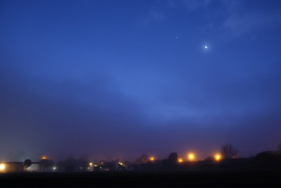 The Crescent Moon and Venus
